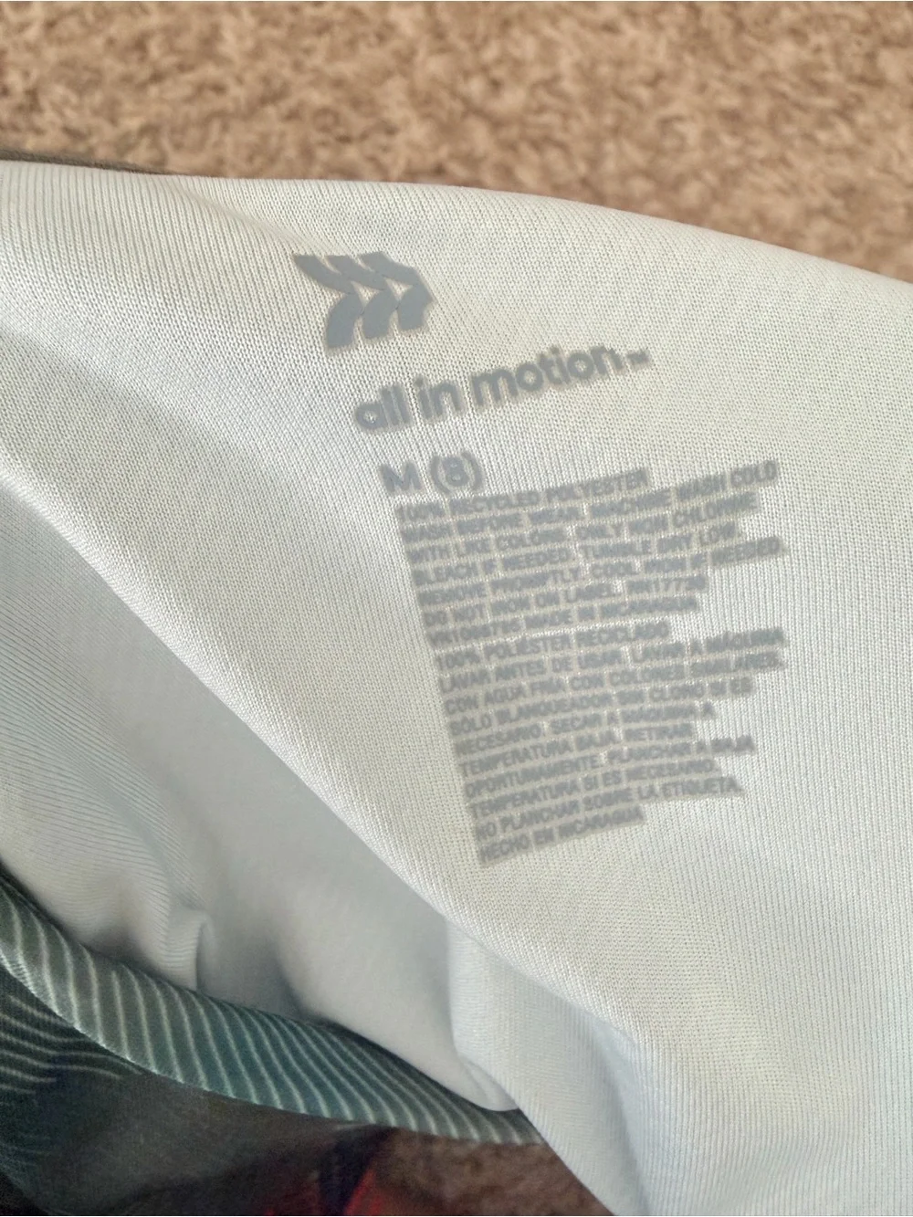 all in motion Light Blue Performance Tee
